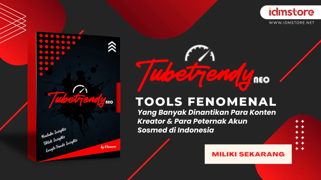 Lisensi Original Tubetrendy NEO | Tools Fenomenal Kelola Banyak Akun Medsos